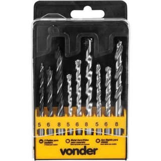 Furadeira Impacto 1/2 Vonder FIV709 Com 9 Brocas Furadeira Impacto 1/2 Vonder FIV709 Com 9 Brocas