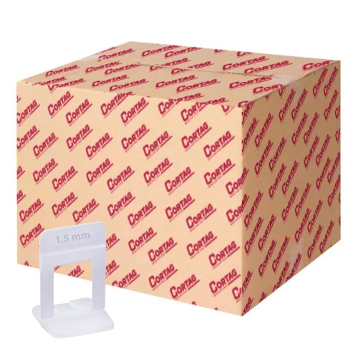 1000 Espaçador Nivelador Slim 1,0mm 1,5mm 2,0mm + 100 Cunhas Slim Cortag