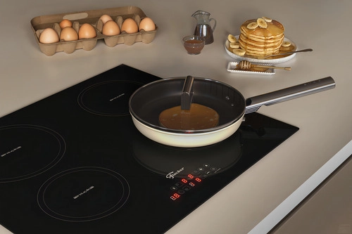 Fogão Cooktop 4q Indução Vitrocerâmica Touch FISCHER 220v 