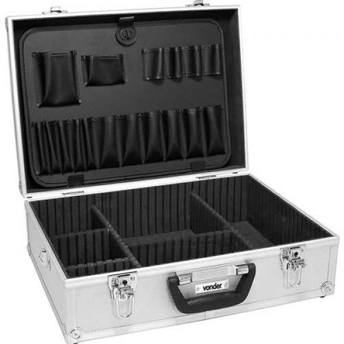 Maleta para ferramentas profissional 455mm x 330mm x 152mm prata MFV455 VONDER