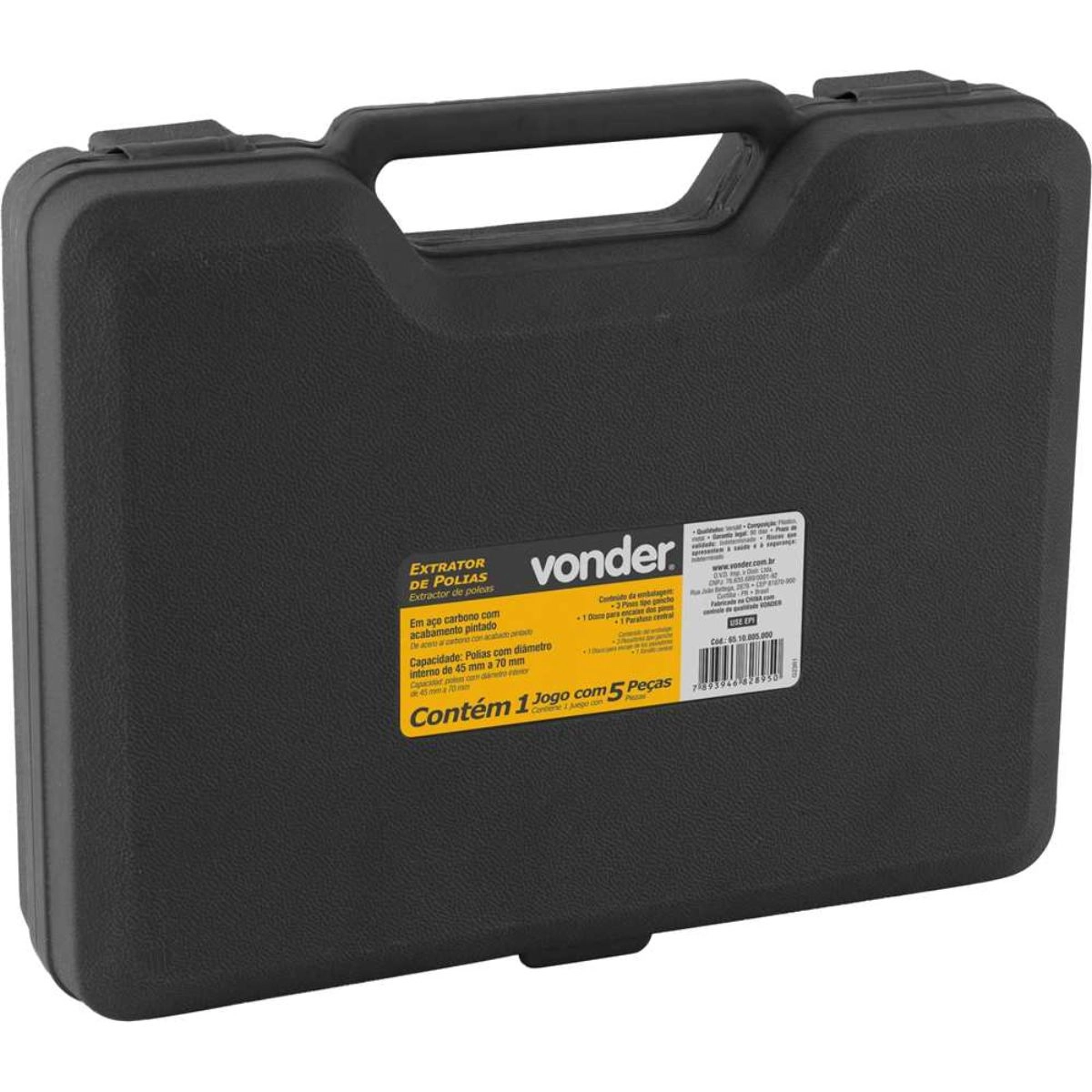 Extrator de polias jogo com 5 peças VONDER Extrator de polias jogo com 5 peças VONDER