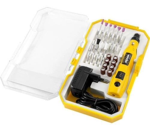 Microrretífica a bateria 3,6 V, bivolt com 24 acessórios MBV036 Vonder Microrretífica a bateria 3,6 V, bivolt com 24 acessórios MBV036 Vonder