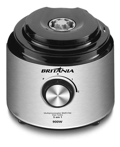 Multiprocessador 5 em 1 Inox Turbo Bmp2700p 220V Britânia Multiprocessador 5 em 1 Inox Turbo Bmp2700p 220V Britânia