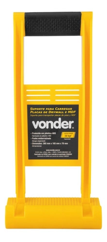 Suporte plástico para carregar chapas de Drywall/MDF VONDER