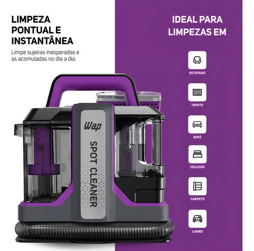 Extratora Portátil Spot Cleaner W3 1450W Wap Extratora Portátil Spot Cleaner W3 1450W Wap