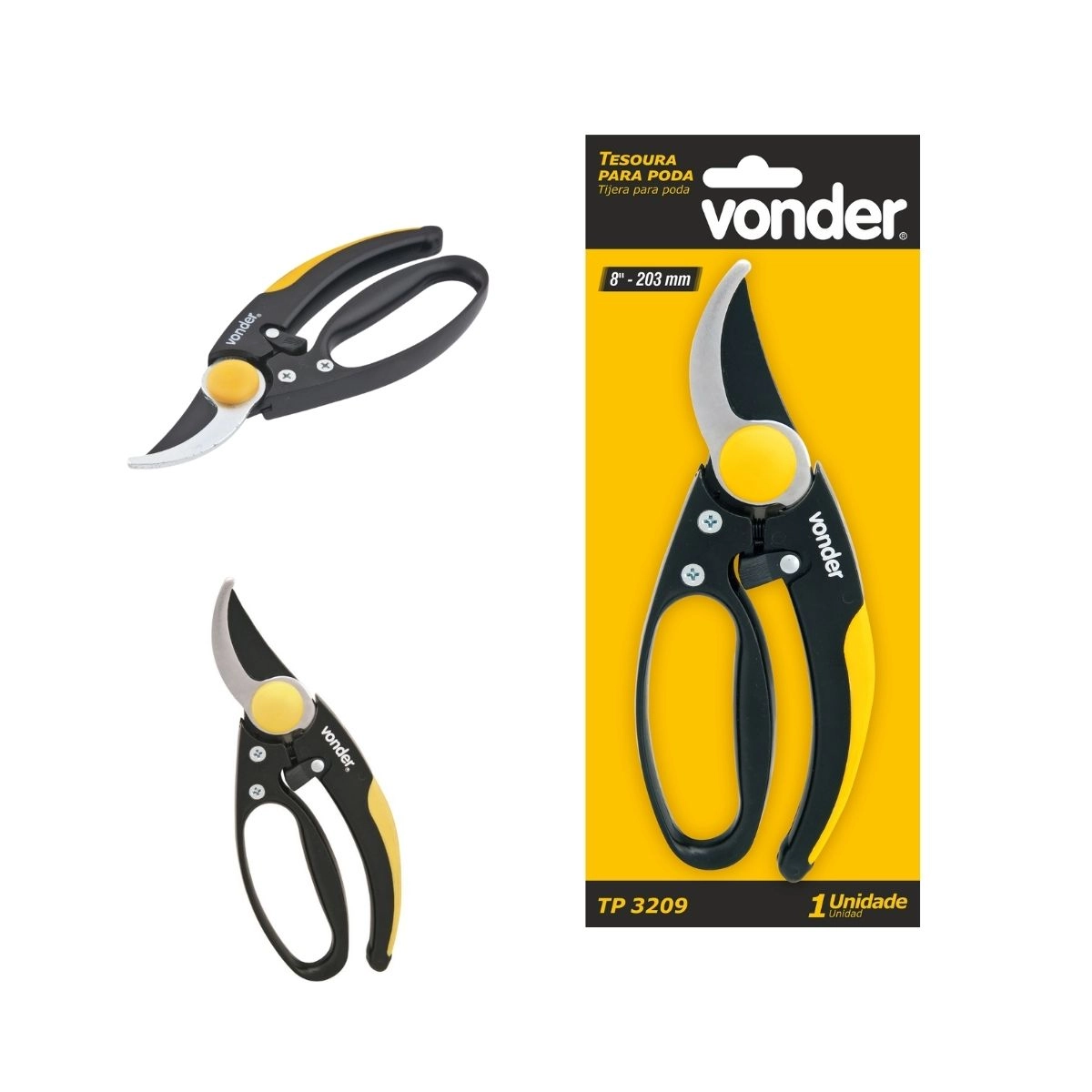 Tesoura para poda 8" profissional TP3209 VONDER 