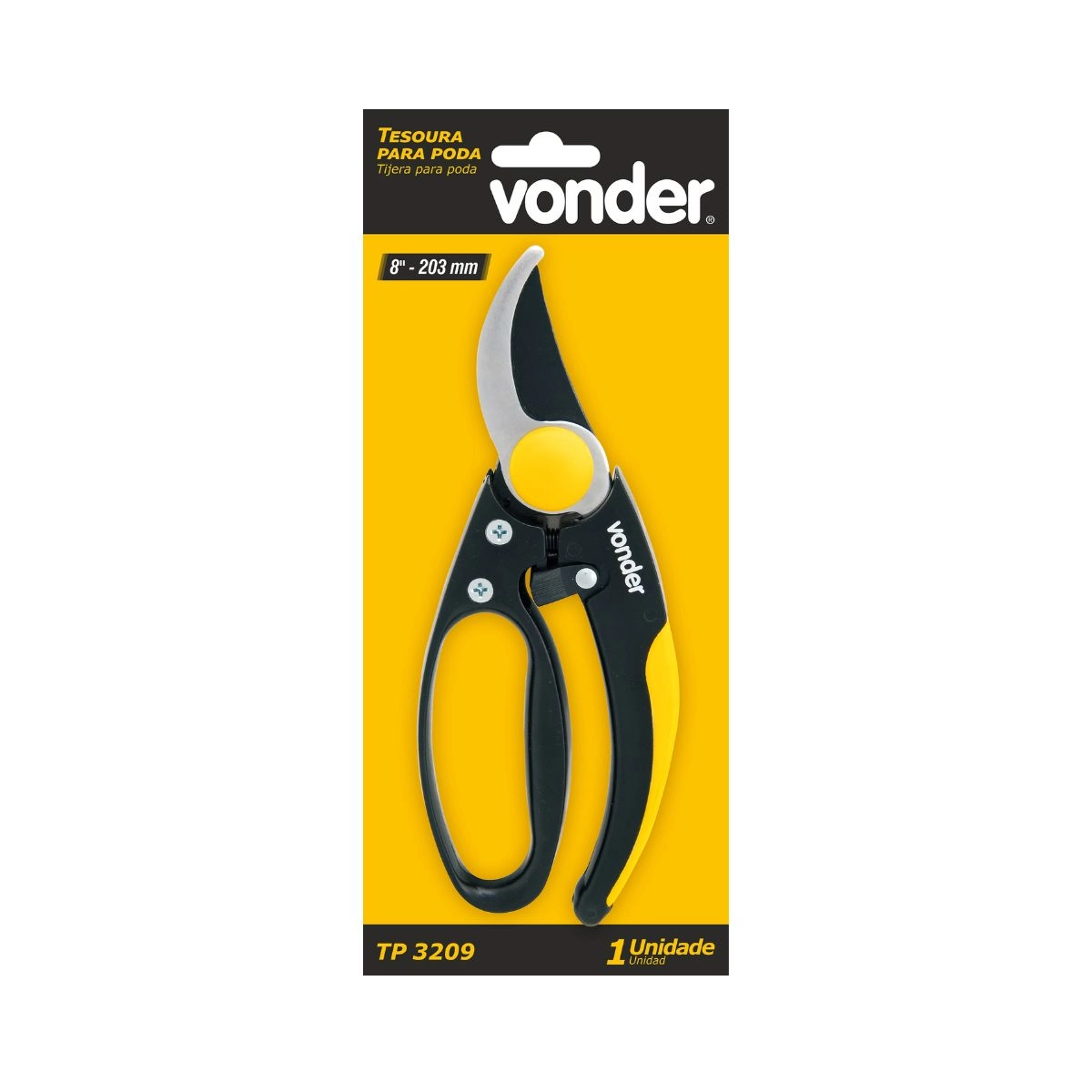 Tesoura para poda 8" profissional TP3209 VONDER Tesoura para poda 8" profissional TP3209 VONDER