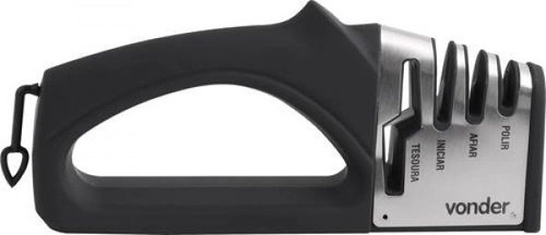 Afiador de facas e tesouras com vídea e cerâmica VONDER Afiador de facas e tesouras com vídea e cerâmica VONDER