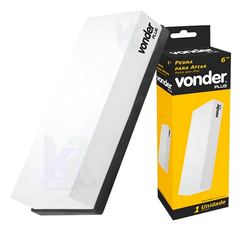 Pedra para afiar  6"retangular G 2000 VONDER PLUS 
