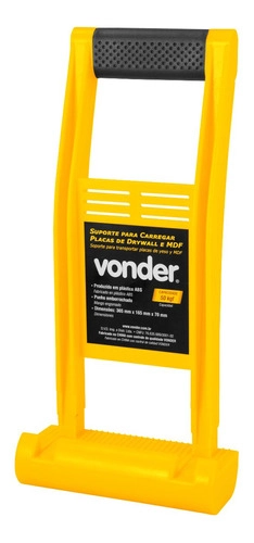Suporte plástico para carregar chapas de Drywall/MDF VONDER