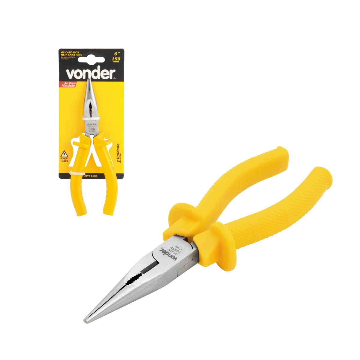 Kit 6 Alicates Manuais com isolação até 1000V VONDER