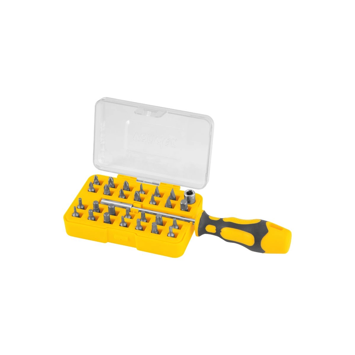 Jogo de bits/ponteiras com 29 peças encaixe sextavado 1/4" VONDER 