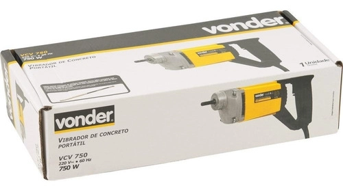 Vibrador Concreto Portátil Com Mangote VCV750 Vonder 220V Vibrador Concreto Portátil Com Mangote VCV750 Vonder 220V