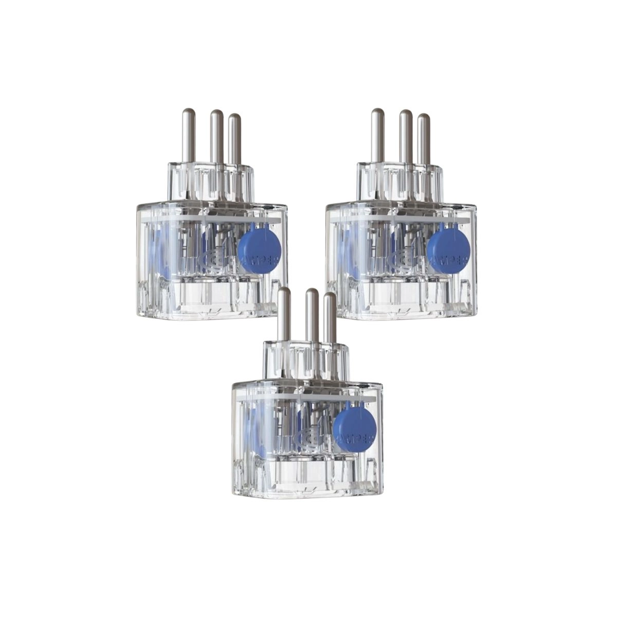 Kit 3 Protetor DPS Pocket LCF 3P Transparente 10A Clamper Kit 3 Protetor DPS Pocket LCF 3P Transparente 10A Clamper
