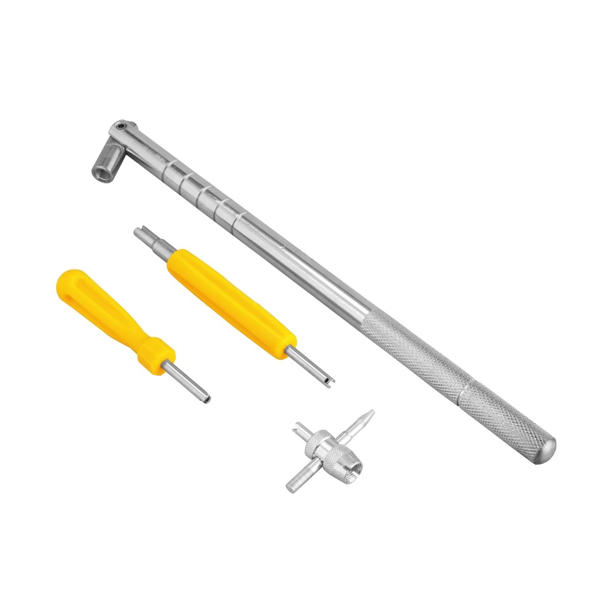 Conjunto 4 peças saca válvulas de pneus VONDER 