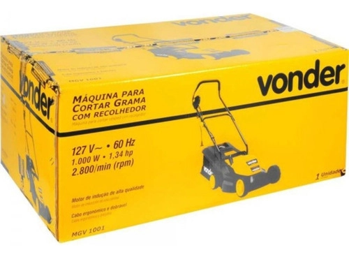 Máquina cortar grama c/ recolhedor 1000W MGV1001 VONDER