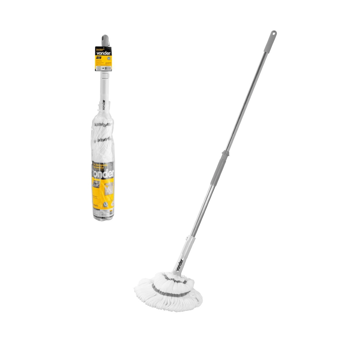 Rodo Esfregão com Sistema Autotorção e Microfibra VONDER 