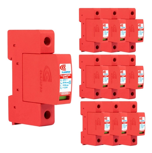 Kit 10 Dispositivo de Proteção Contra Surtos Elétricos (DPS) Clamper 20KA 275V