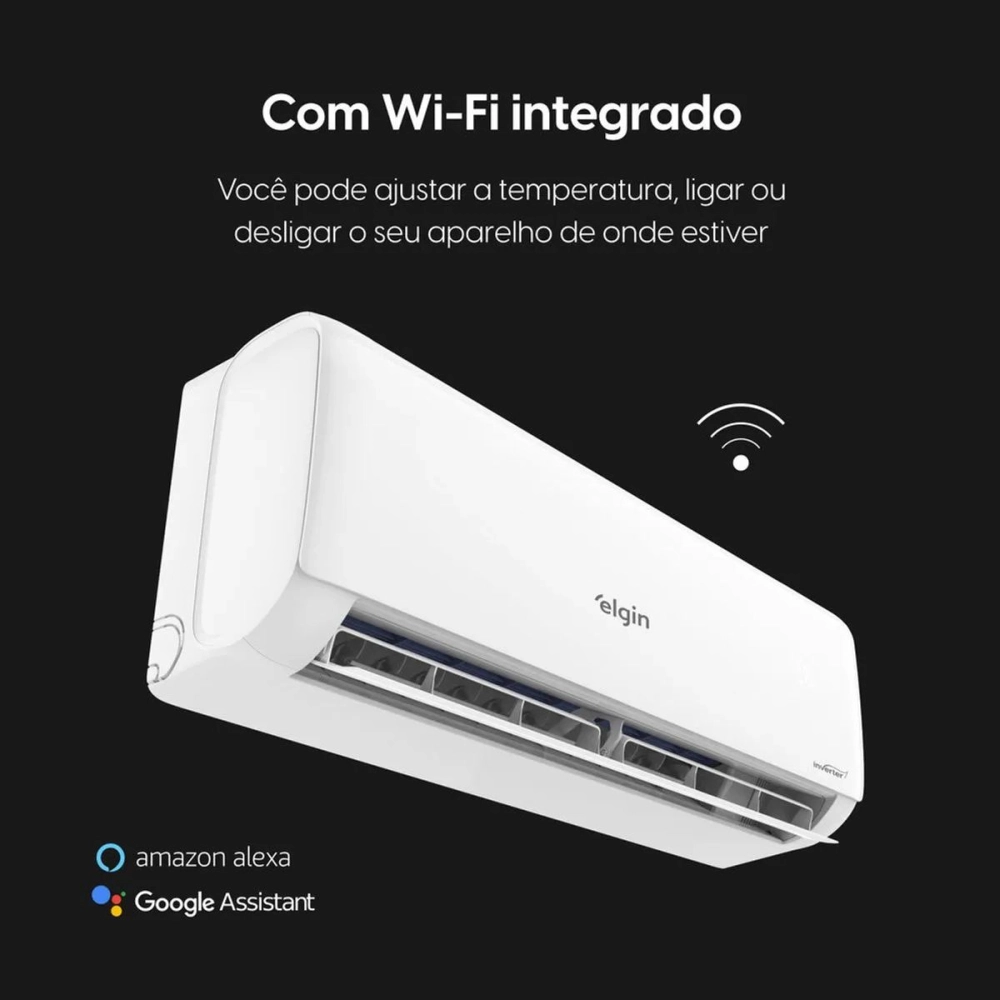 Ar Condicionado Split High Wall Eco Inverter II 24000 BTUs Quente e Frio WiFI ELGIN 220V