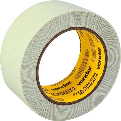 Fita antiderrapante 50mm x 5m BRANCA neon fotoluminescente VONDER