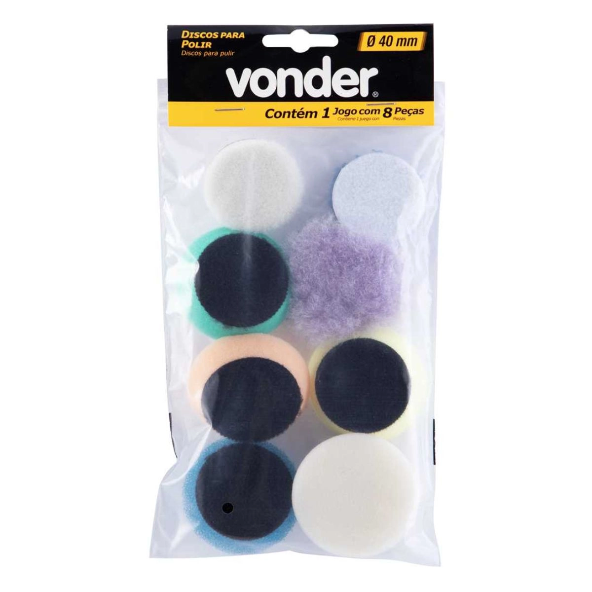 Jogo de discos para polir com 8pçs para PMV120 VONDER