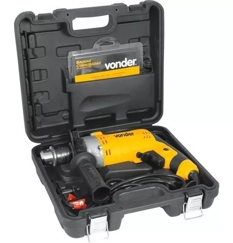 Furadeira Impacto 1/2 Vonder FIV709 Com 9 Brocas Furadeira Impacto 1/2 Vonder FIV709 Com 9 Brocas