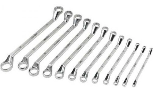 Jogo de chaves estrela 6,0 mm a 32,0 mm cromadas com 12 peças VONDER