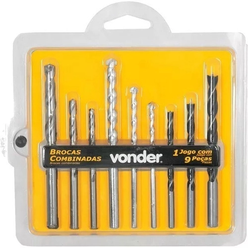 Furadeira Impacto 1/2 Vonder FIV709 Com 9 Brocas Furadeira Impacto 1/2 Vonder FIV709 Com 9 Brocas