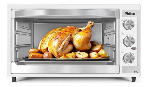 Forno Elétrico Branco 50l Dupla Resistência Pfe52b Philco Forno Elétrico Branco 50l Dupla Resistência Pfe52b Philco