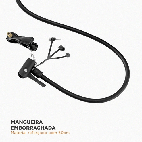 Bomba de ar para encher pneus com pedal VONDER