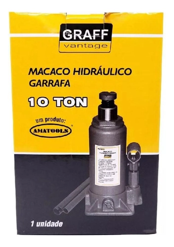 Macaco Hidráulico Garrafa 10T Graff Vantage