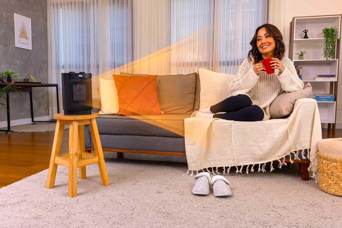 Aquecedor de Ar Elétrico Portátil Air Heat Ceramic Wap