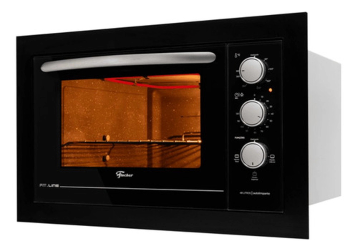 Forno Elétrico Embutir Fischer Fit Line 48L Preto