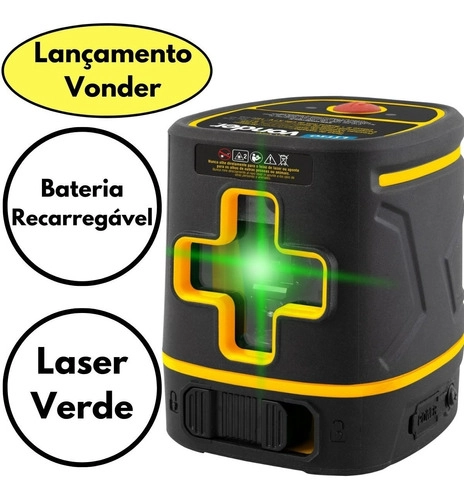 Nível Laser Bateria Recarregável 20 metros NLR020 Vonder Nível Laser Bateria Recarregável 20 metros NLR020 Vonder