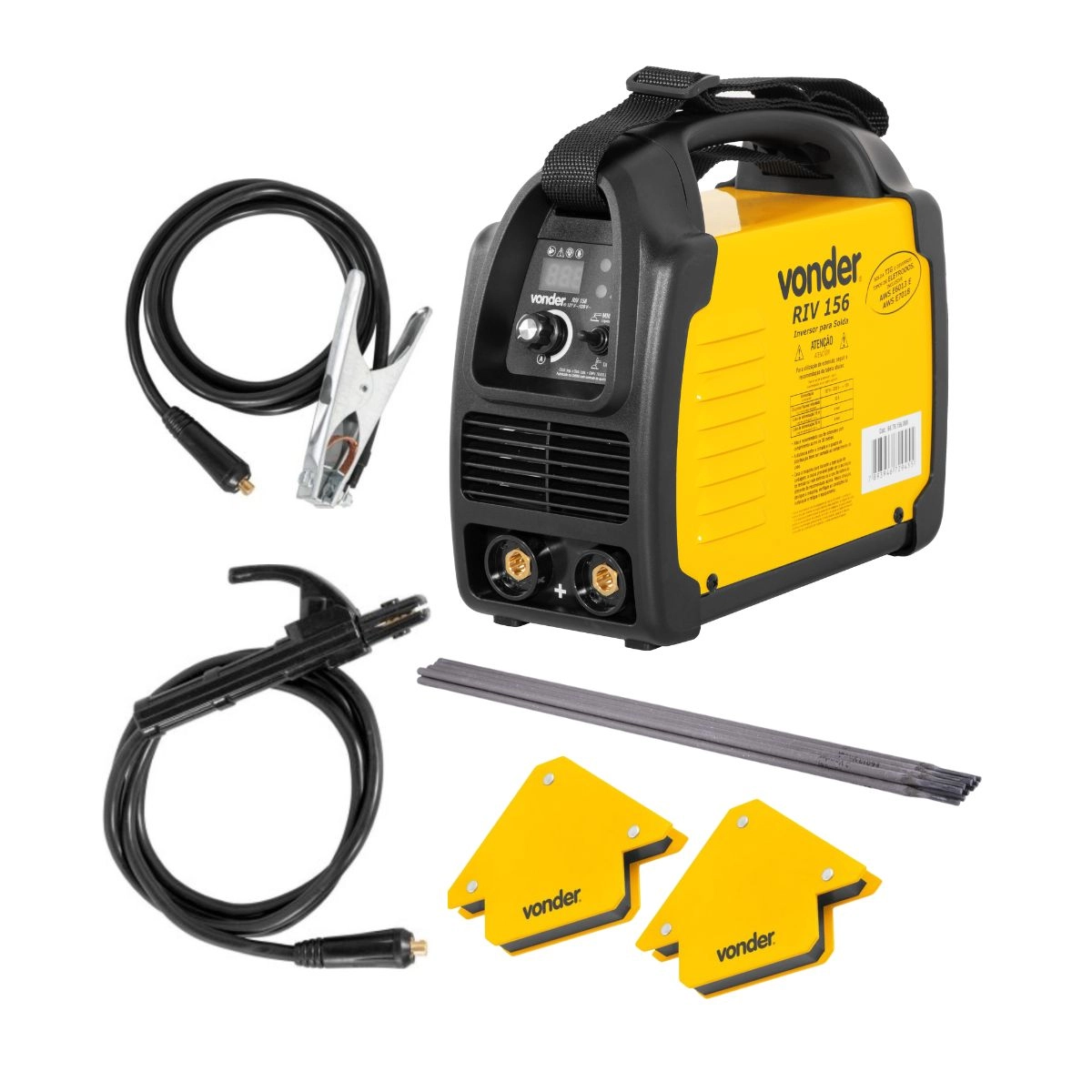 Maquina Solda RIV156 Bivolt + 2 Esquadros+ 1 Eletrodo VONDER