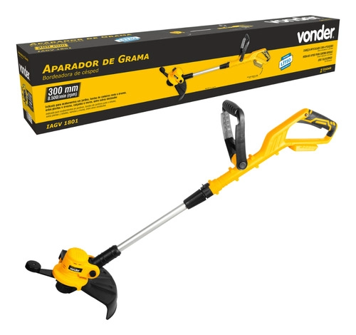 Aparador de grama bateria intercambiável de 18V sem bateria e sem carregador IAGV1801 VONDER Aparador de grama bateria intercambiável de 18V sem bateria e sem carregador IAGV1801 VONDER