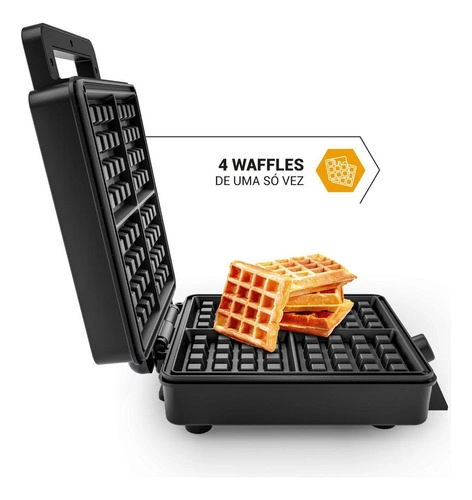 Waffle Maker 5 Temperaturas 4 Waffles PWM04A Philco Waffle Maker 5 Temperaturas 4 Waffles PWM04A Philco