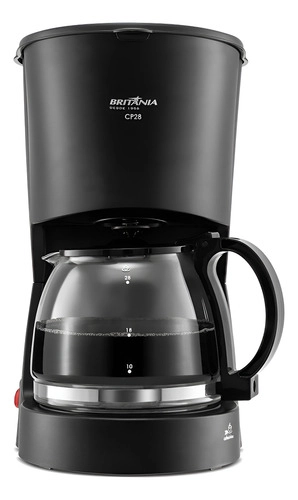 Cafeteira Elétrica 28 Cafezinhos CP28 Preta Britânia Cafeteira Elétrica 28 Cafezinhos CP28 Preta Britânia