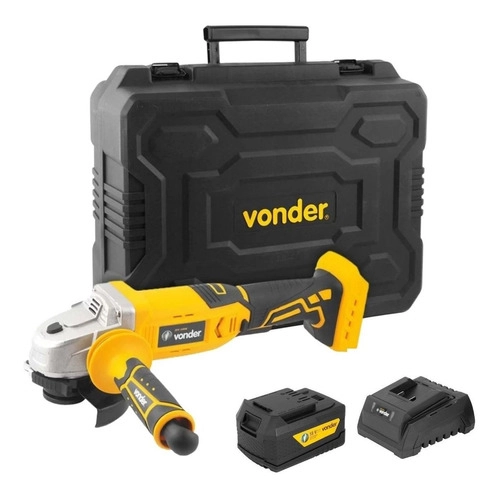 Kit Vonder - 01Esmerilhadeira 41/2 18V IEV1808 +  01 Carregador ICBV1805 Bivolt + 01 Bateria 4ah IBV1804 18V