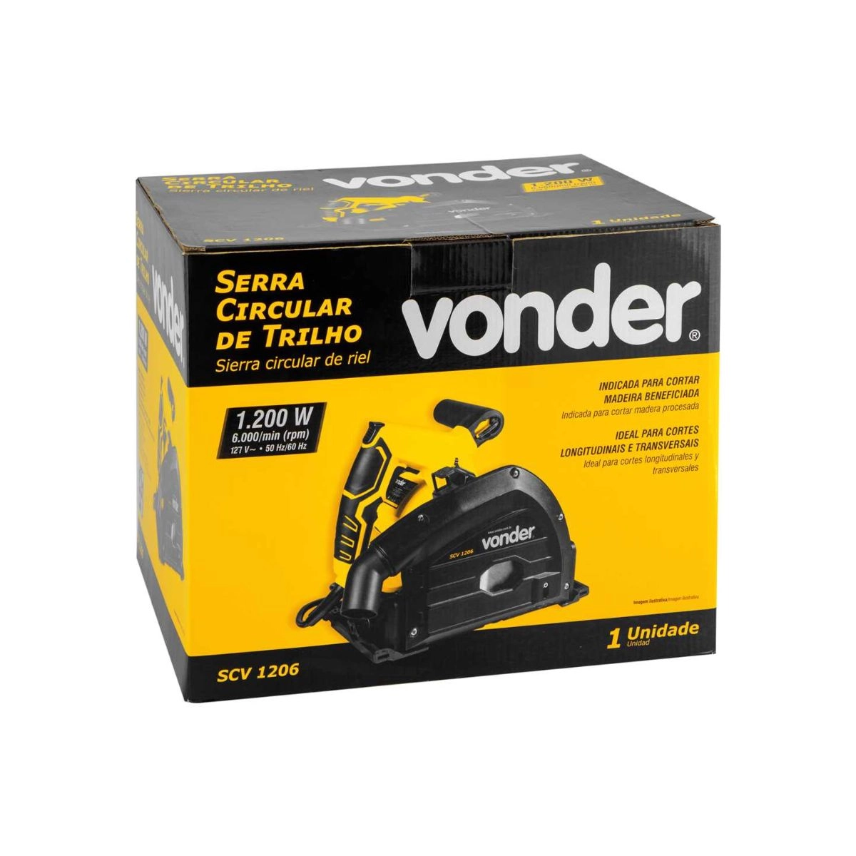 Serra circular de trilho 6.1/2" SCV1206 127V VONDER