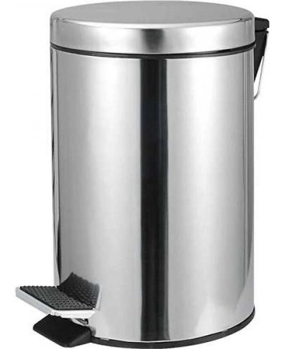 Lixeira redonda 5 litros inox cinza VONDER