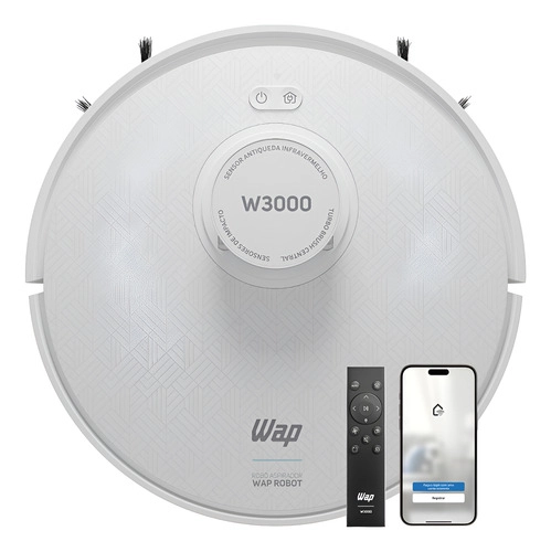 Robô Aspirador Robot W3000 3 em 1 Wap