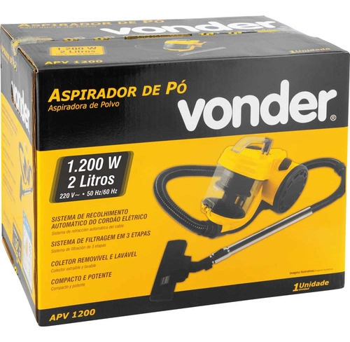 Aspirador de pó 1200W APV1200 VONDER