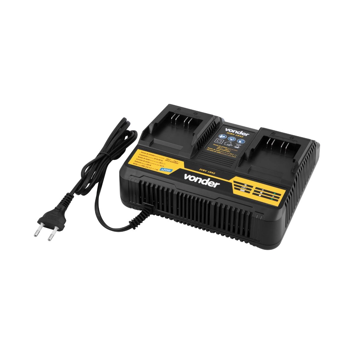 Carregador bateria duplo 18V  ICBV1842 VONDER 