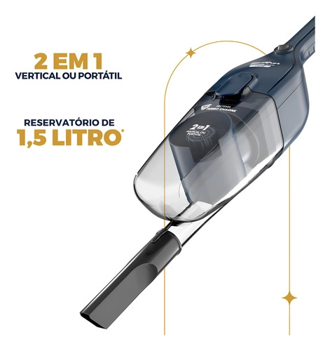 Aspirador de Pó Vertical 2 em 1 1400W BAS30 1,5L Britânia Aspirador de Pó Vertical 2 em 1 1400W BAS30 1,5L Britânia