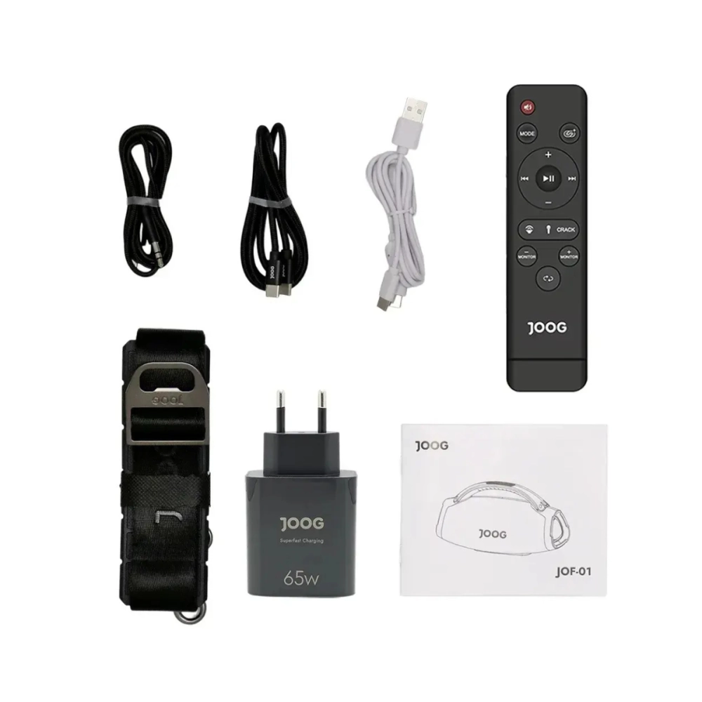 Caixa de Som Speaker One HiFi JOF01 200W 2 microfones JOOG