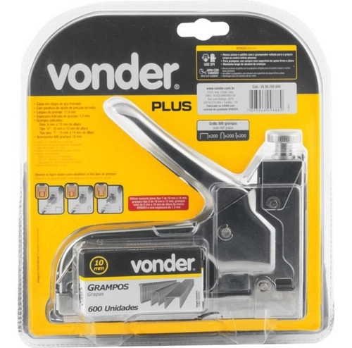 Grampeador/pinador manual VONDER PLUS Grampeador/pinador manual VONDER PLUS