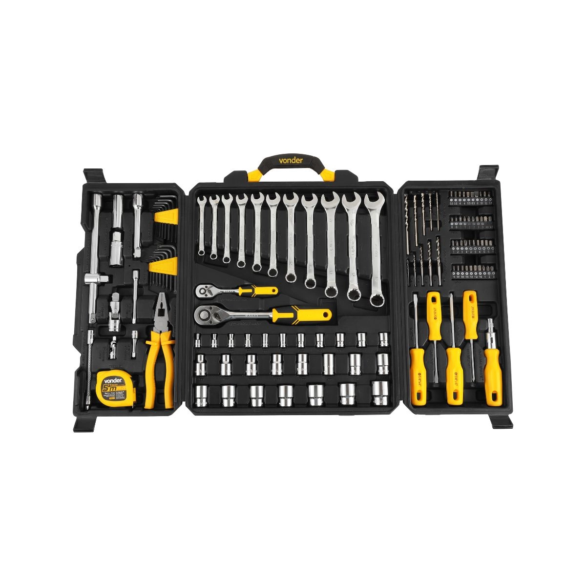 Jogo de ferramentas com 128 peças embalagem fechada VONDER Jogo de ferramentas com 128 peças embalagem fechada VONDER