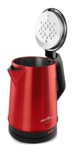 Chaleira Elétrica 1,9L Vermelha BCH12V Inox Britânia