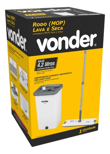 Rodo (MOP) lava e seca com balde 4,2 litros VONDER 